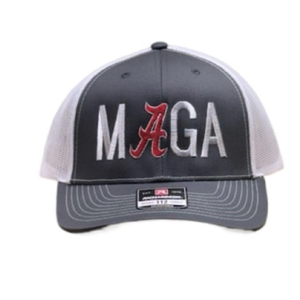 MAGA Snapback Alabama Direct Embroidered Curved Bill Mesh Back Hat Cap
